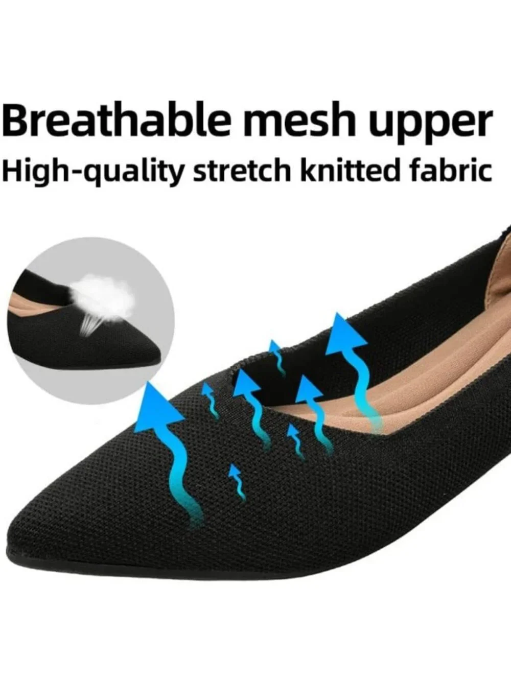 Comfortable Women's Pointed Toe Ballet Flats for Work & Dressy Occasions